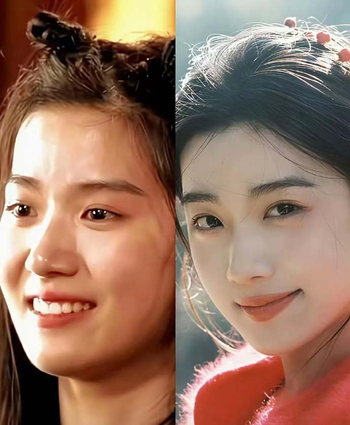 卢昱晓这是长开了，还是妆容风格变了？感觉和以前简直判若两人。 