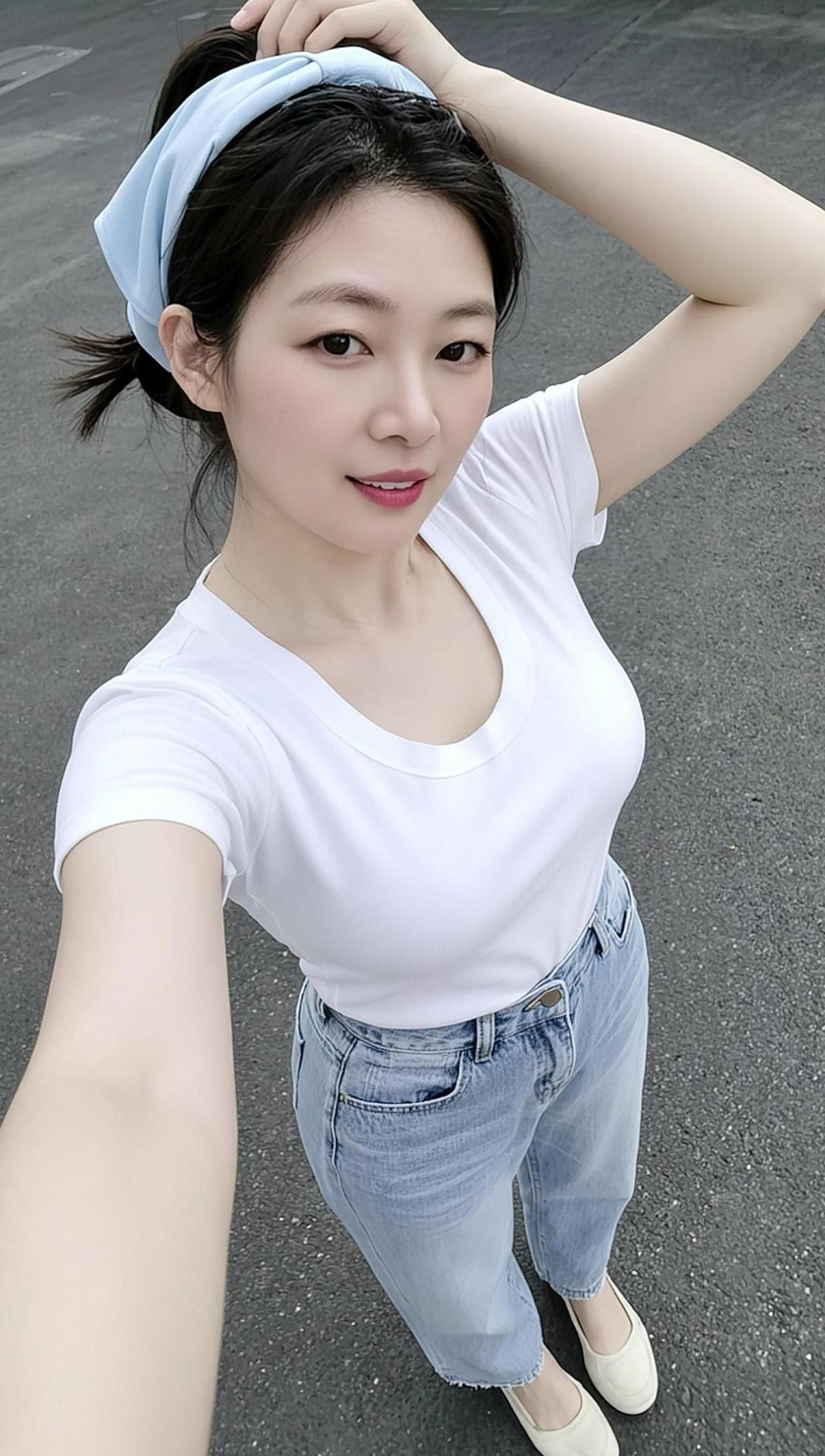 AI简约自拍 甜美女孩 气质穿搭 日常分享上热门