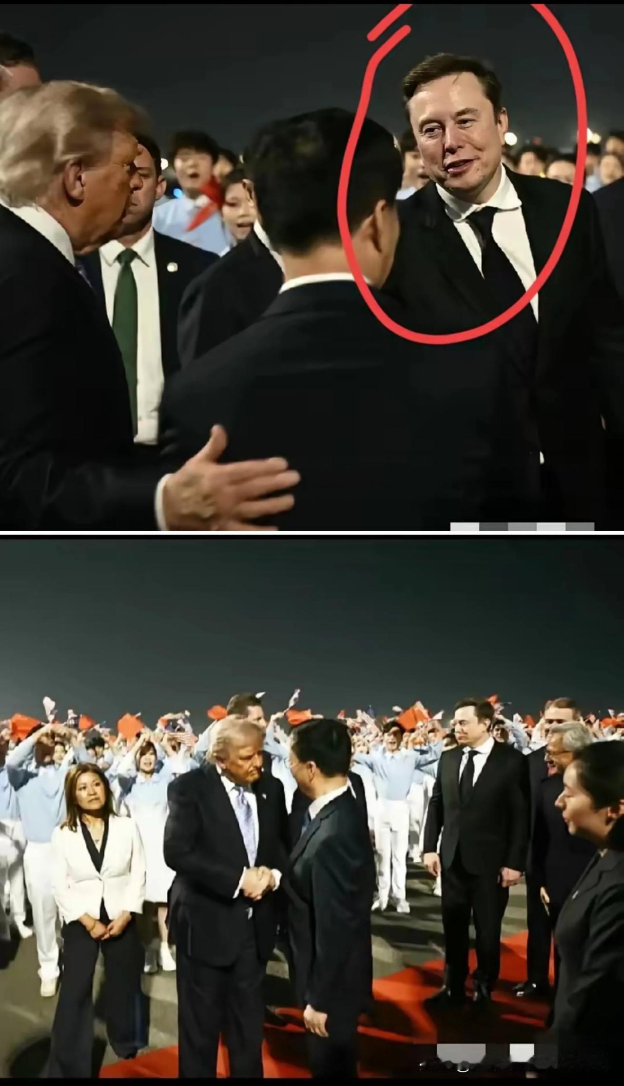 真的是佩服，特朗普80多岁了，坐了那么久的飞机过来，还是十分精神抖擞：一个人下飞