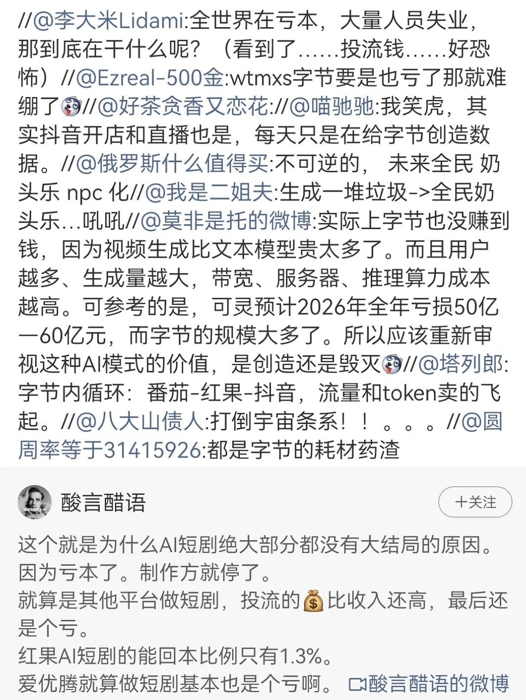 红果AI短剧的回本率只有1.3%这么低吗？ ​​​