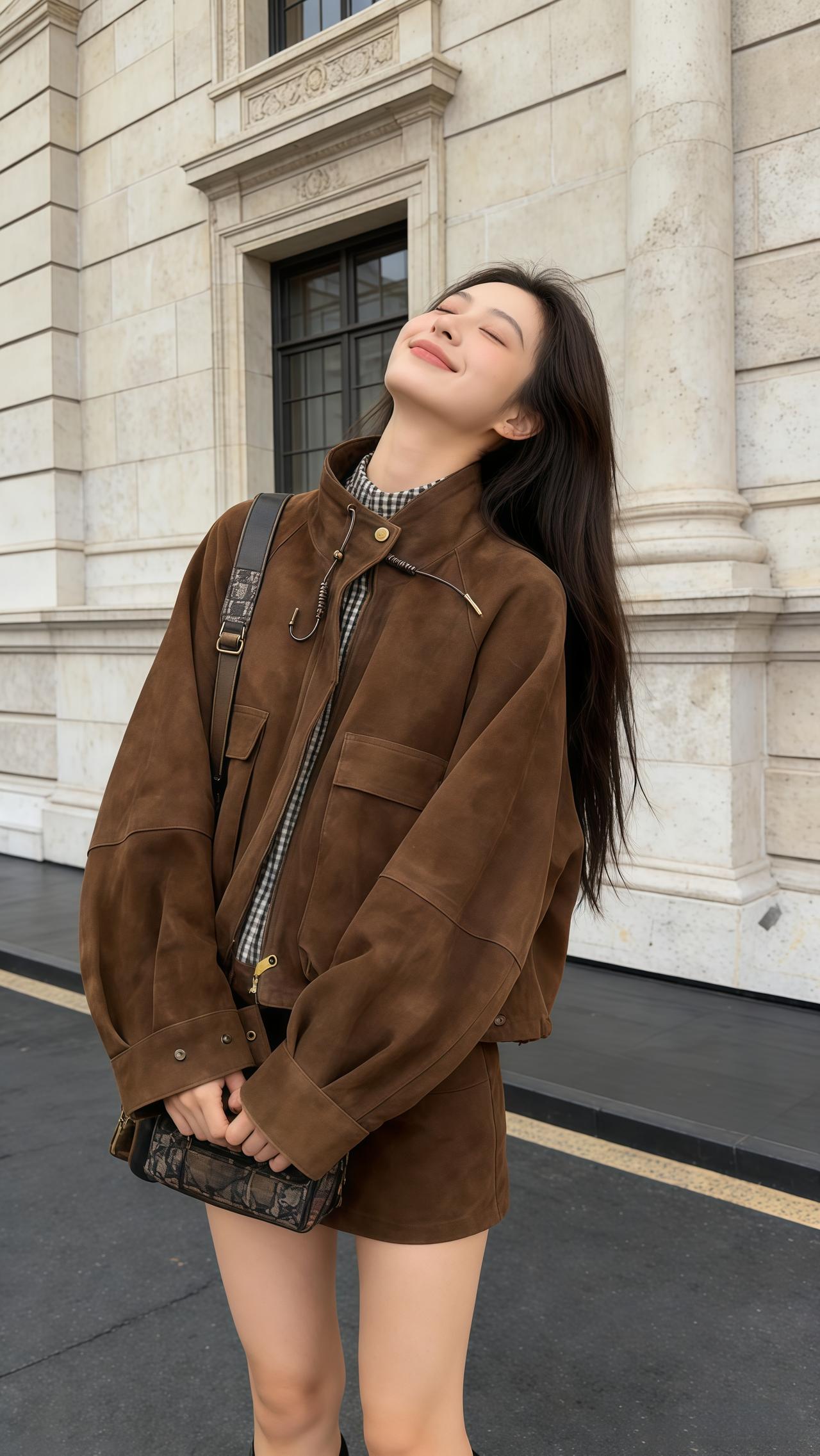 美拉德穿搭 韩风穿搭 外套今天穿什么穿搭