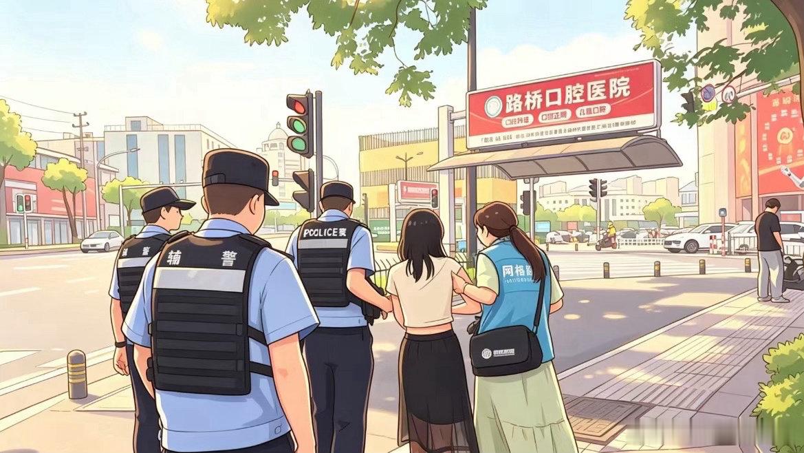 烈日下台州警网联动助力女子平安归家高温街头不冷漠！面对举止反常的陌生女子，路桥基