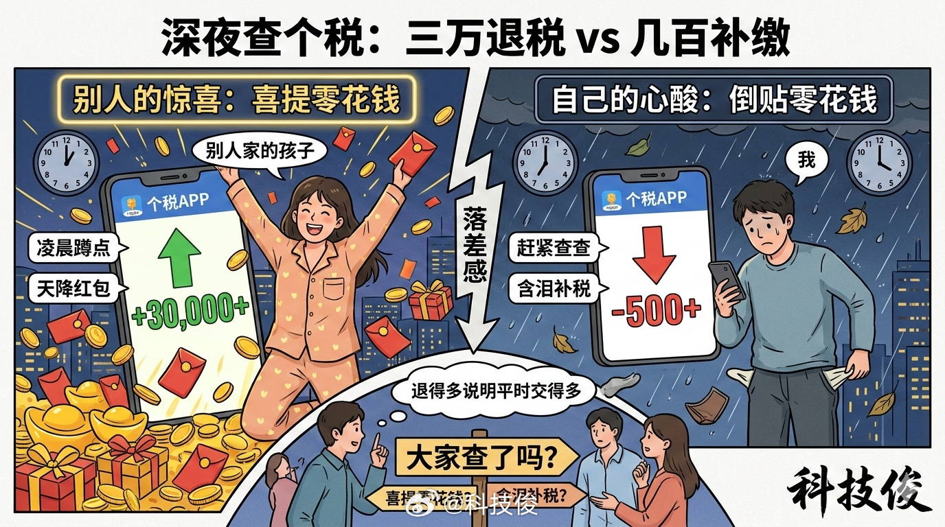 有人凌晨蹲点退税退了3万多又是别人家的孩子，我是真的🍋。大半夜不睡觉查个税，人