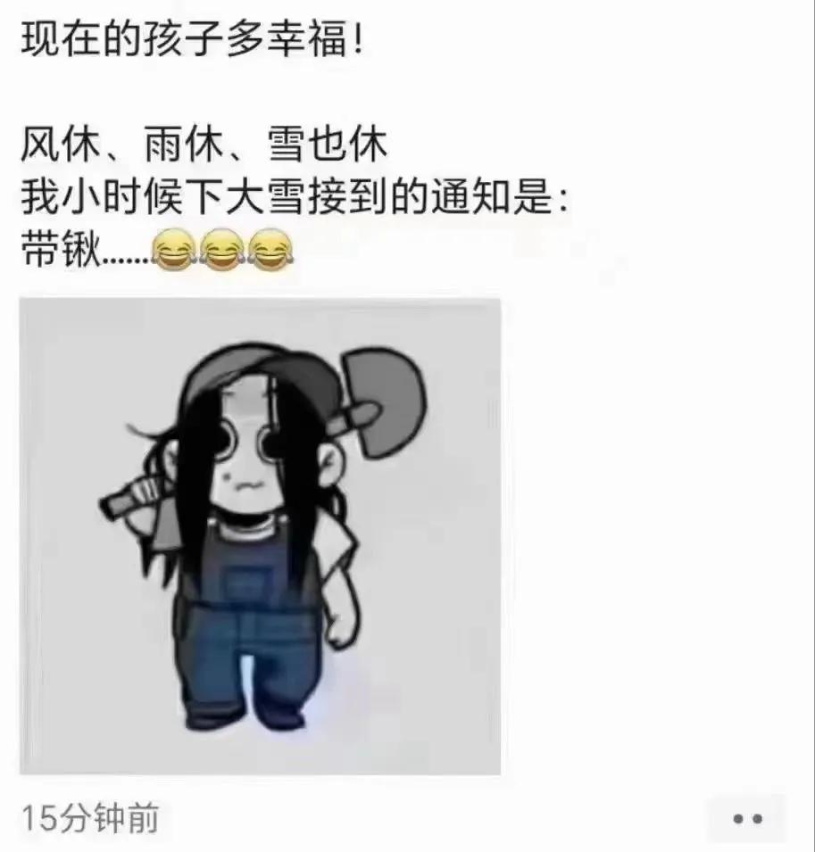 风休，雨休，雪也休！因预报中午有暴雪，于是北京相关部门深夜发出通知：停课一天。相