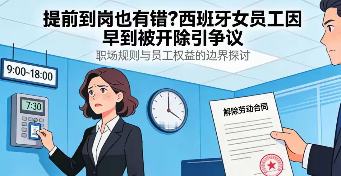 西班牙女员工因“工作太积极”被开除，法院判决结果出人意料

“提前上班”似乎是一