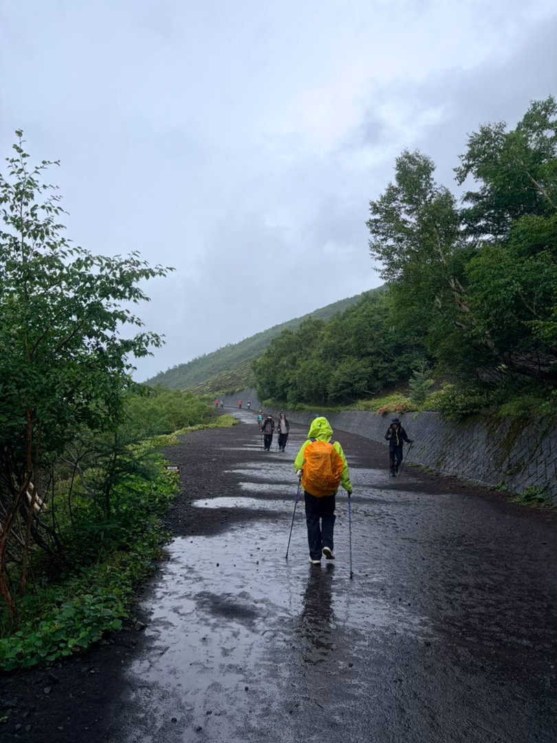 一进山就大雨
