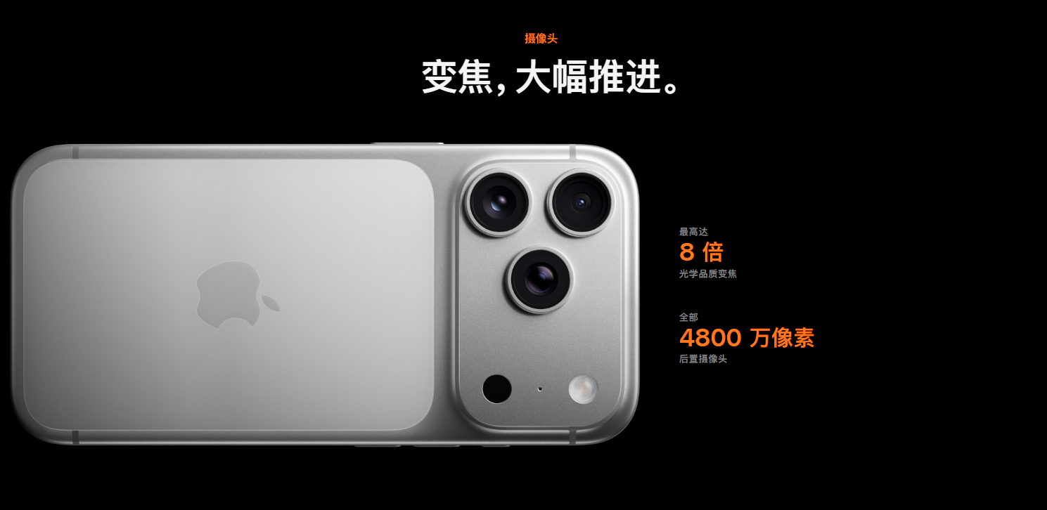 iPhone17ProMax长焦是什么水平今年Pro Max长焦传感器的底更大了