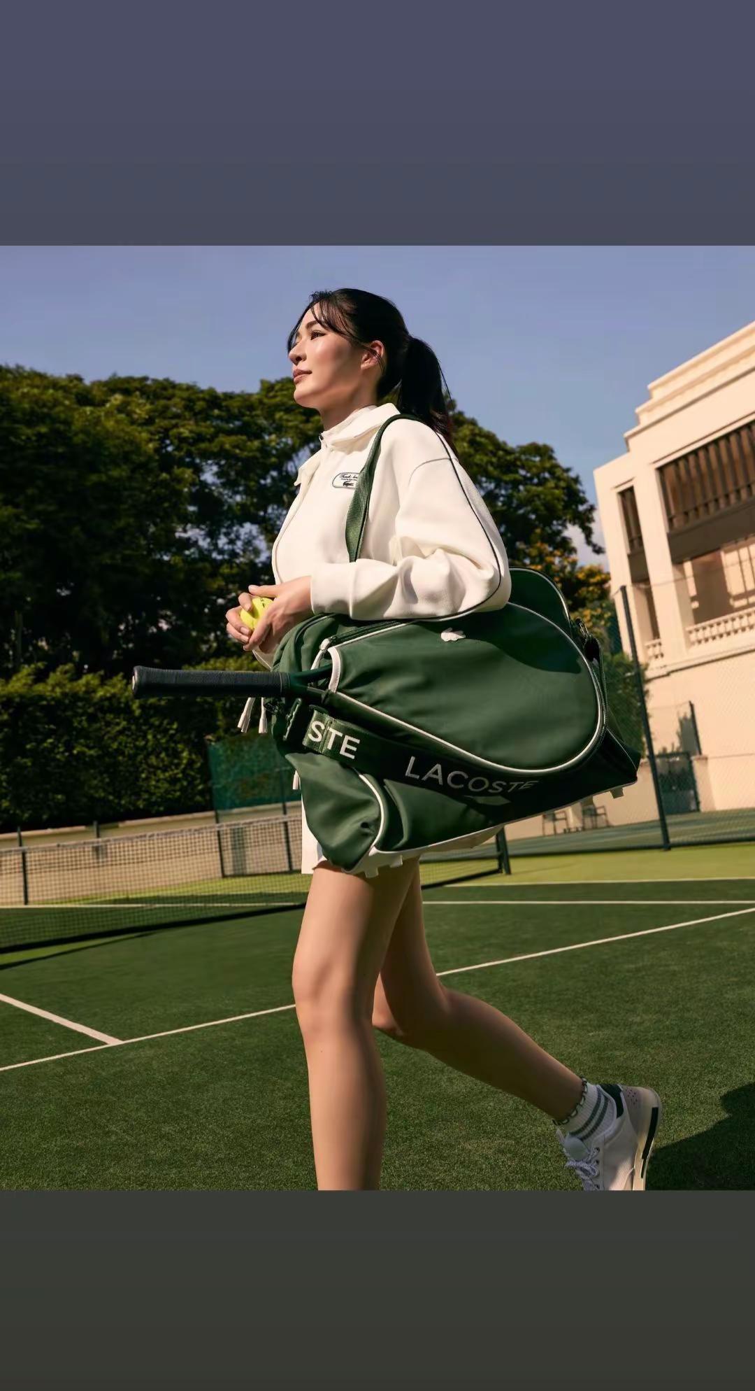 法国品牌Lacoste（拉科斯特）更新邝玲玲 邝总不愧是体育生，新一季运动与时尚