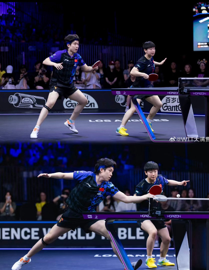 苦战五局遗憾摘银！WTT美国大满贯莎头组合2-3不敌韩国林钟勋申裕斌，时隔半年搭