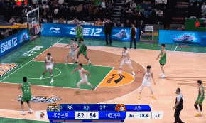李晓旭关键三分，帮助辽宁85-84反超山西
北京时间3月19日，辽宁与山西的比赛