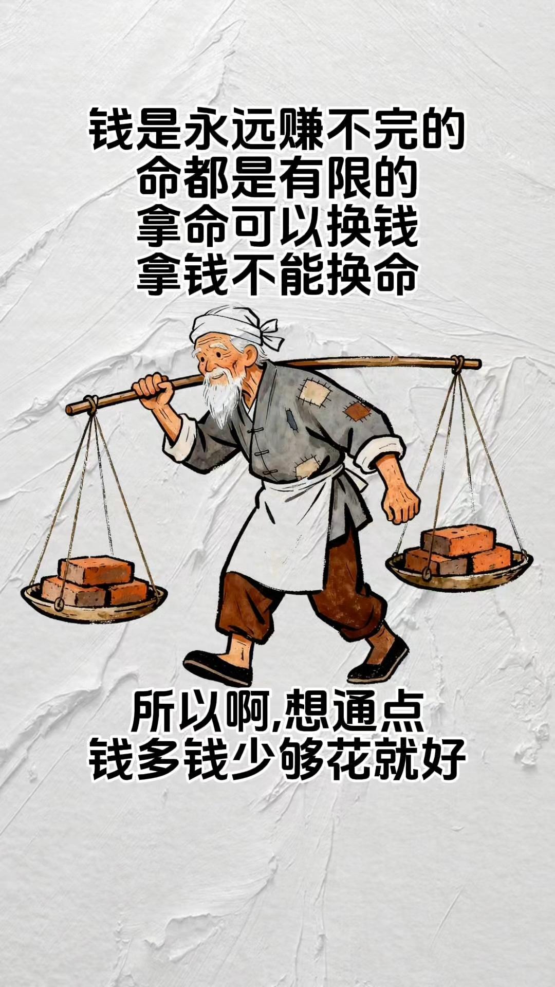 不管是谁，手里有再多的钱，在疾病面前也是菜鸟。
有钱可以买房子置地，也可以买药看