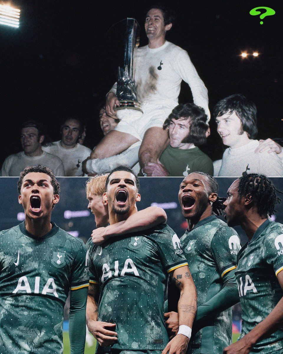🏆1972🏆1984🏆2025 托特纳姆热刺成为继利物浦之后，第二支三次赢