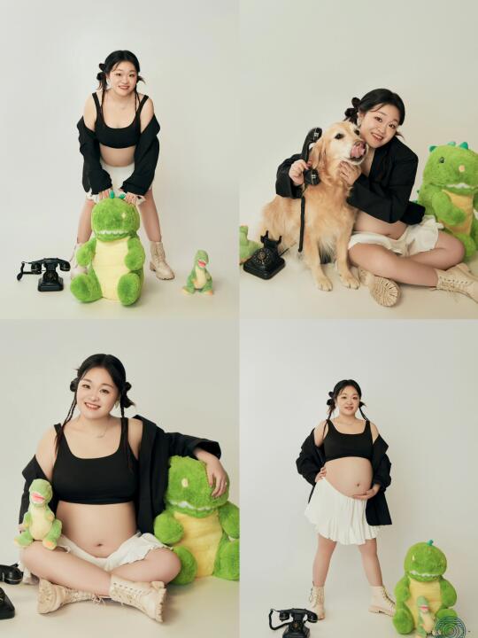 孕期甜酷风｜和恐龙宝宝一起定格少女心🦕