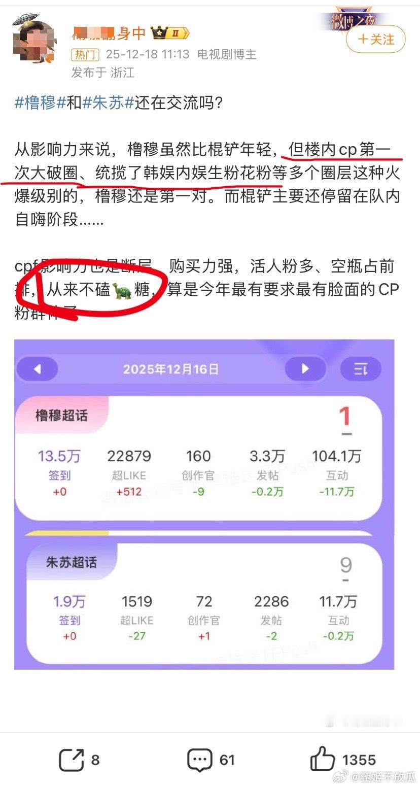 橹穆 从来不磕龟.糖、楼内第一次破圈cp、统领韩娱内娱！答应我lmp下次别买这种