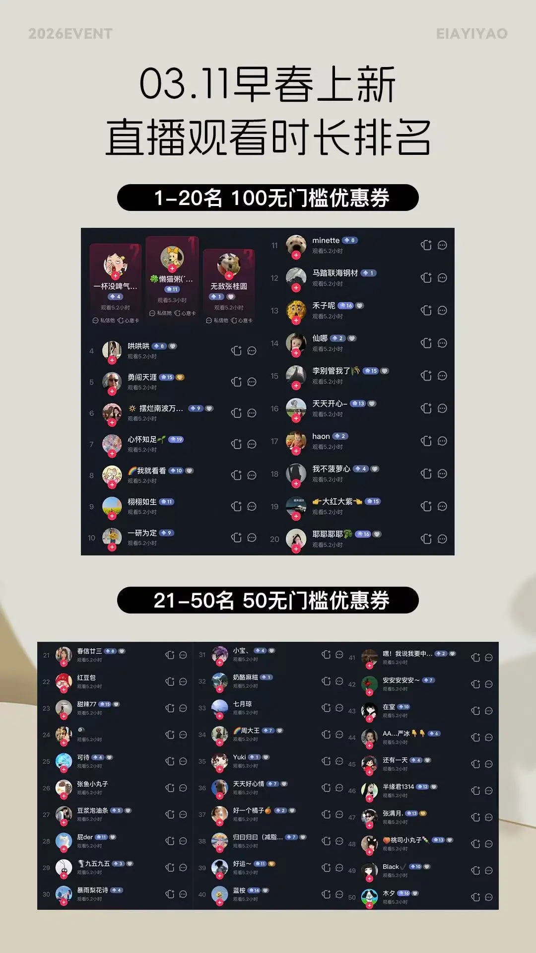 快快看看有没有上榜❣️