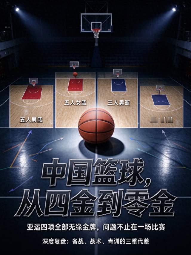8 年四金变 0 金！亚运篮球全线崩盘，女篮三分 13 投 0 中成扎心纪录