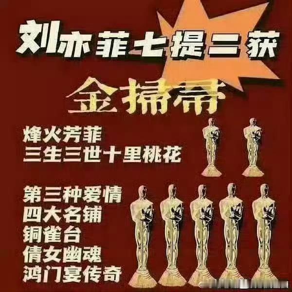 刘亦菲 迪丽热巴金扫帚也是奖嘛 可以可以很厉害哟 恭喜菲菲 