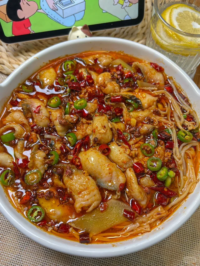 不愧是妈妈做的水煮鱼！！超级过瘾巨好吃！！