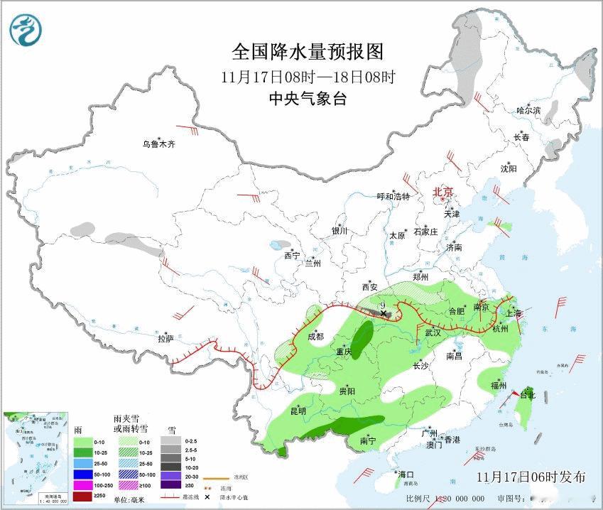 【一周天气——气温触底回升】本周（11月17日-23日），冷空气虎头蛇尾，周初因