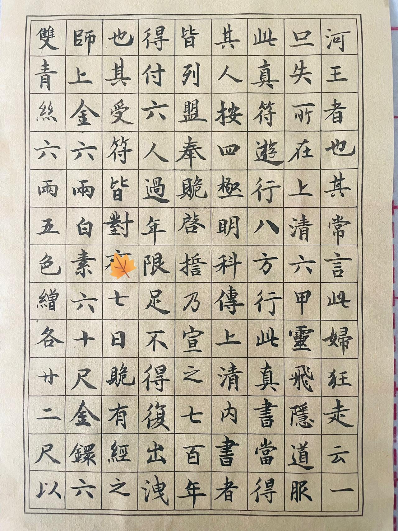 晒图笔记大赛 我的书法作品小楷毛笔抄写灵飞经第四天，感觉越来越好了！2✖️2厘米