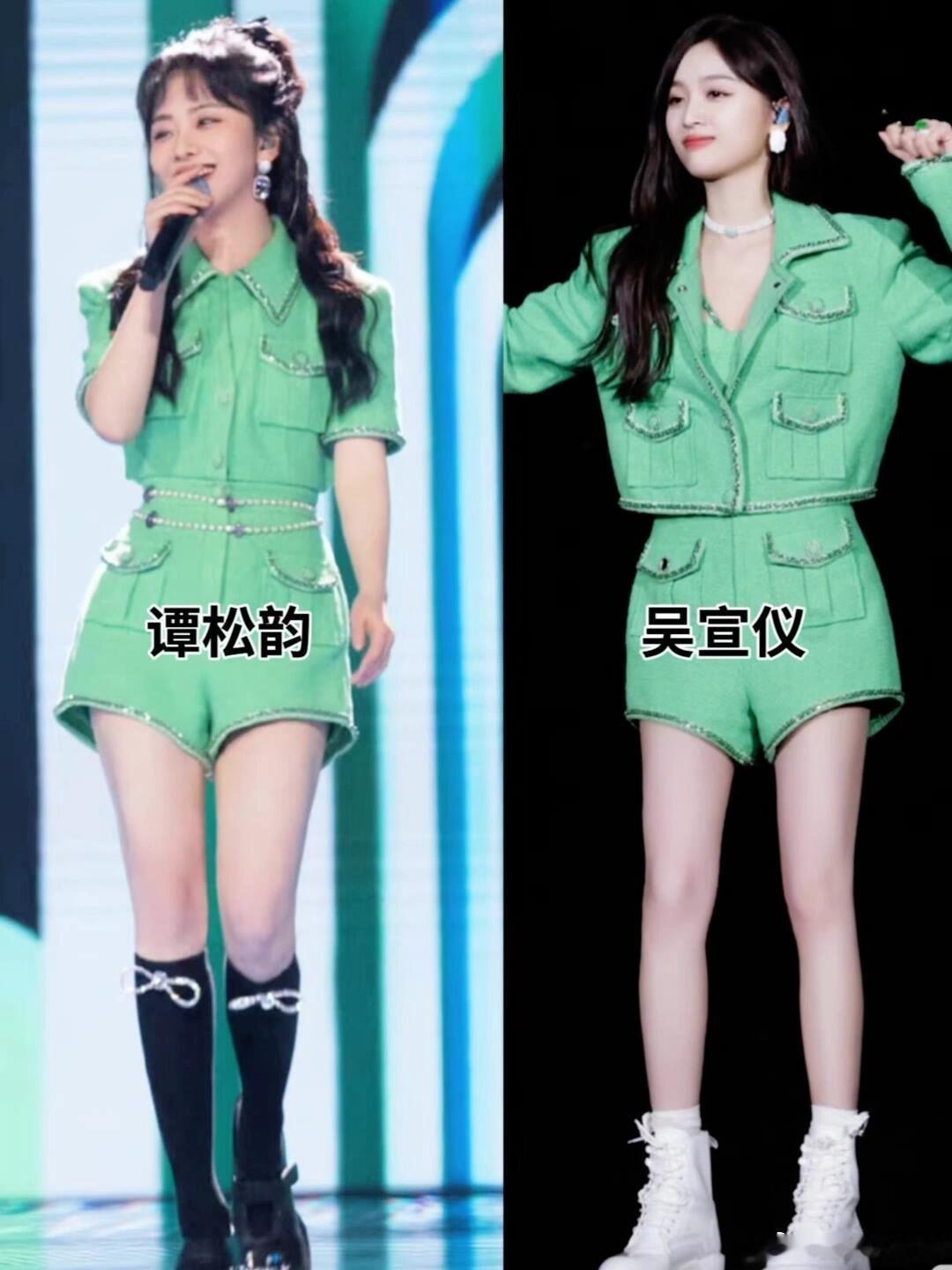 四个女明星撞衫同一款礼服四位女明星同穿一款礼服，撞衫不撞氛围感，各自风情出众、各