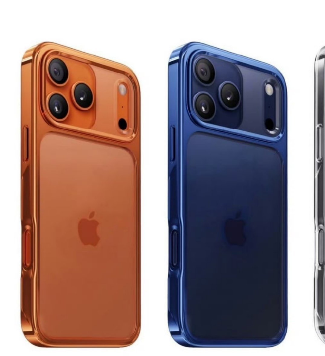 iPhone17Pro橙色新配色感觉这个橙色和蓝色都有点用力过猛，现在明显是淡色