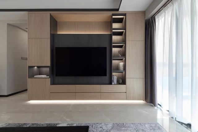 101㎡现代简约，黑白灰+原木质，时尚优雅又舒适