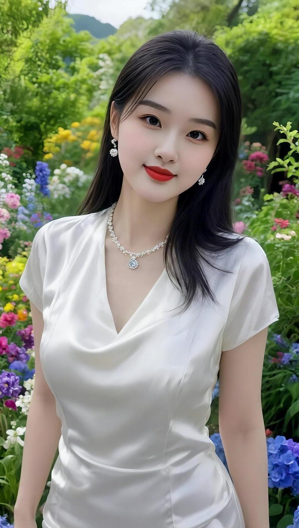 AI湖畔优雅照  颜值在线 美女 个人写真拍摄