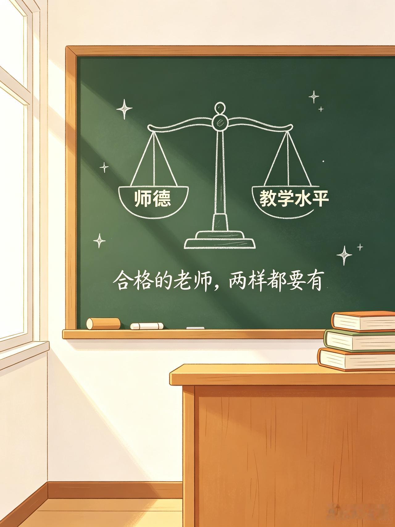 别再非黑即白看待师德与教学水平。
不少人陷入一个误区：只要老师成绩抓得好，师德瑕