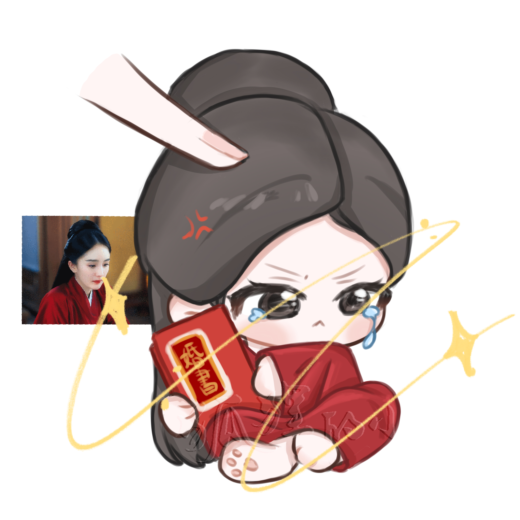 嗯嗯又给好友画专属稿件了今天…… ​​​