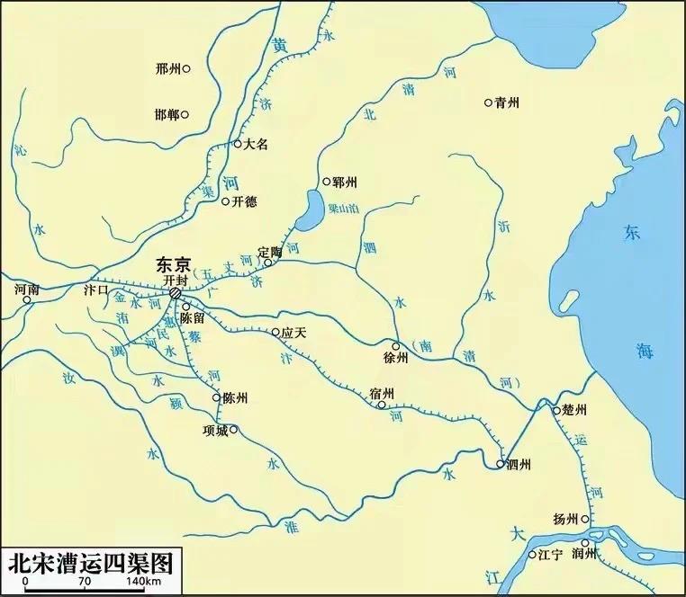 汴梁城原来是北方水城所以才能成为北宋东京，后来气候变化水运不再，再到铁路交汇于郑