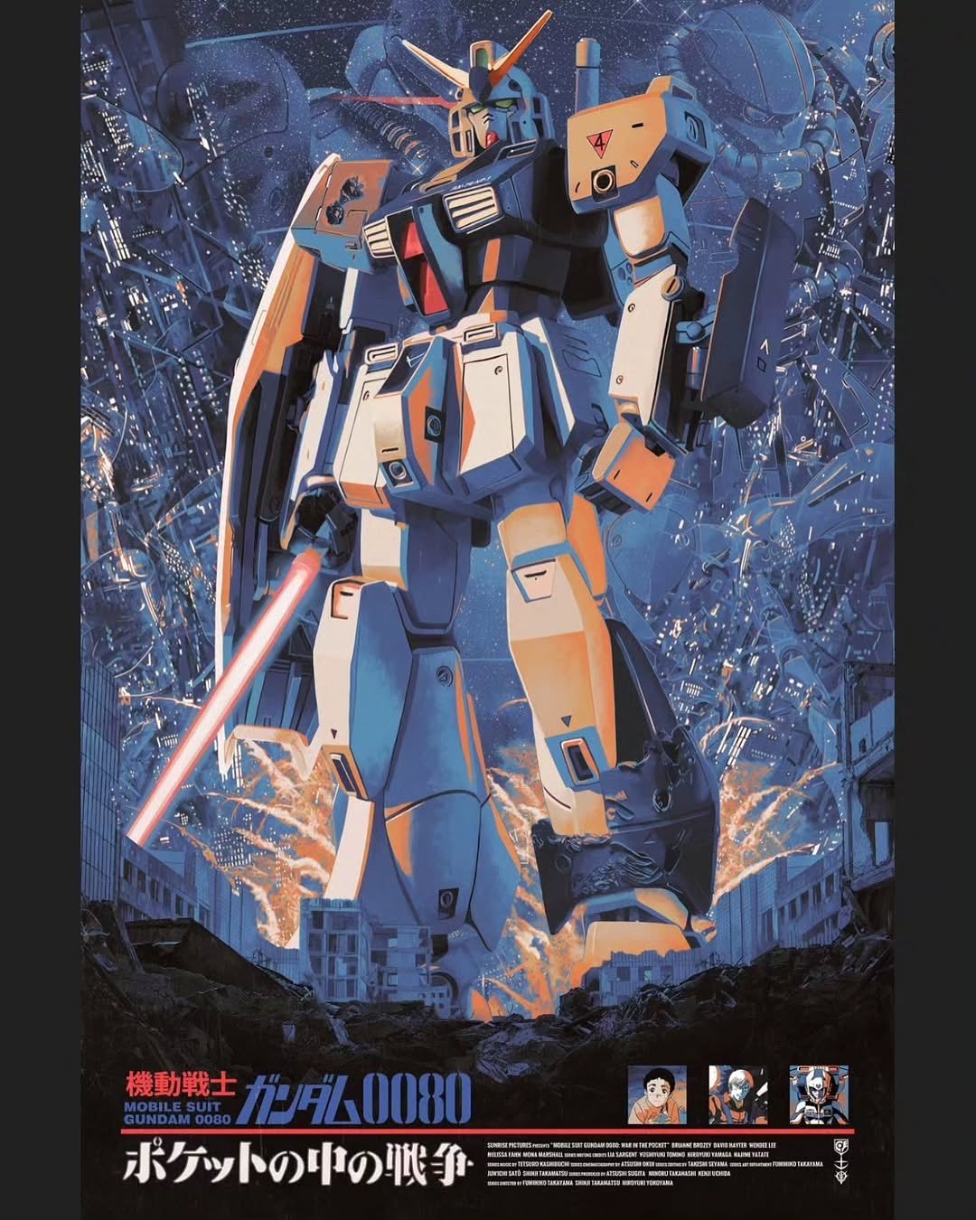 0080（via DRandallArt）高达模型[超话]高达模型 ​​​