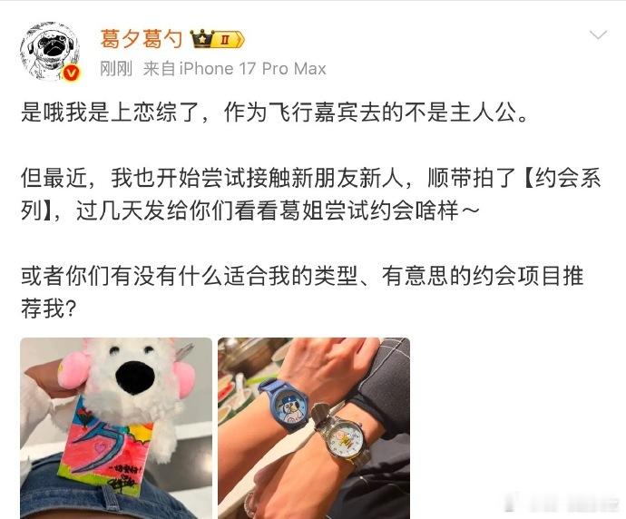 葛夕上恋综 留几手破防好抓马，留几手看到葛夕上恋综破防写小作文现在葛夕发文回应上