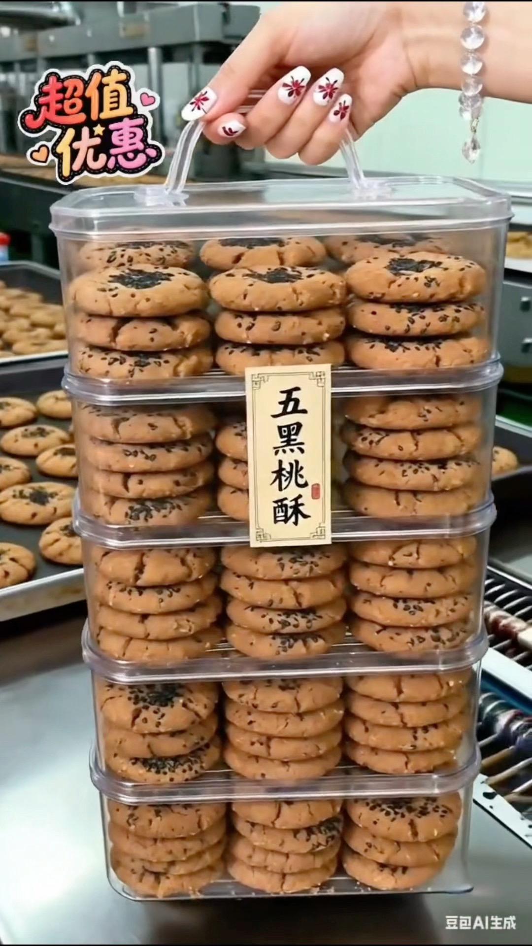 桃酥饼早餐饼 优惠活动火爆进行中 好吃停不下来美味一刻满满是真