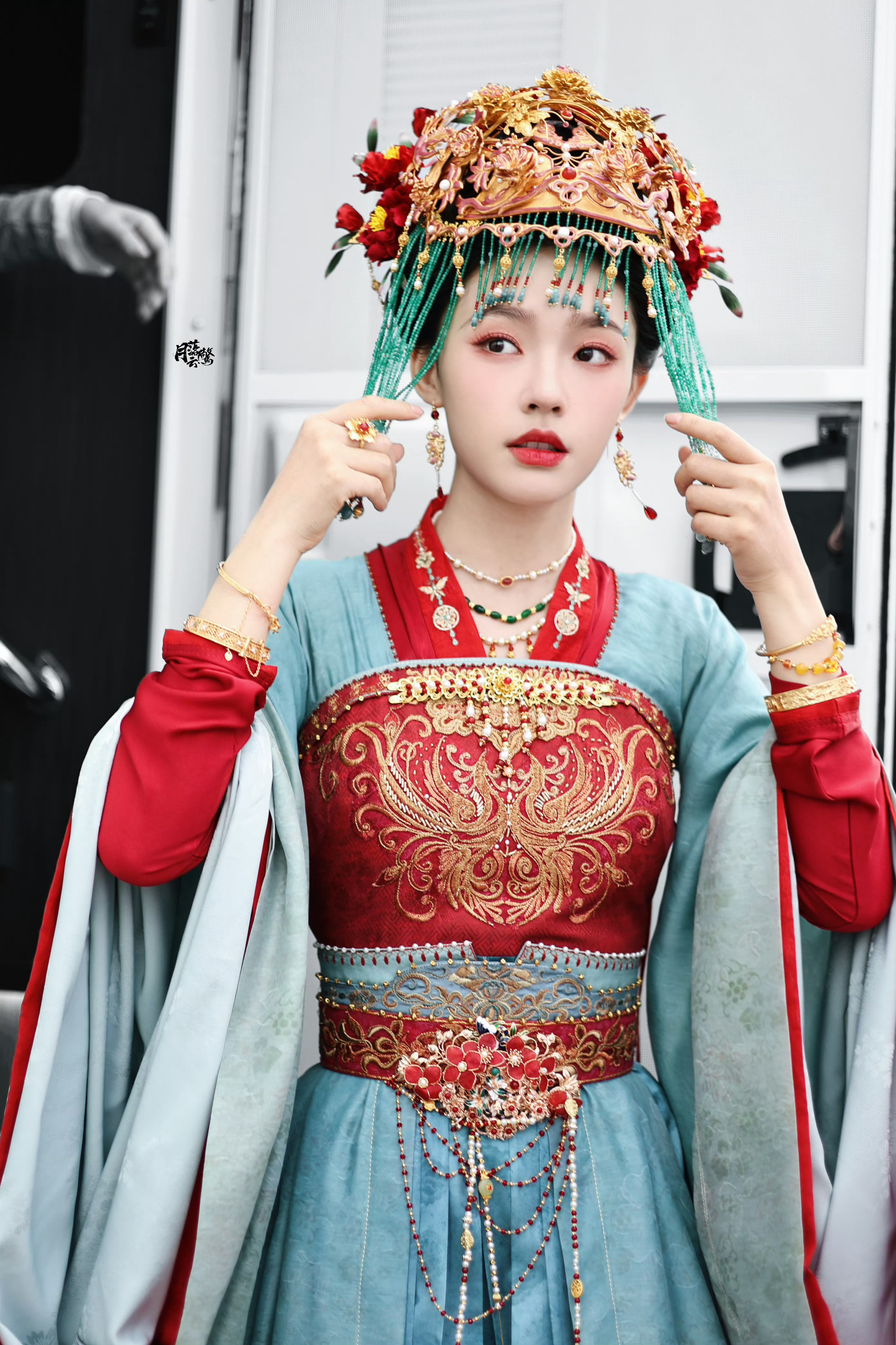 红绿嫁衣+绿面帘林允 《聊斋》（我倒要看看 啥时候可以蹲到聊斋味儿比较浓的造型[