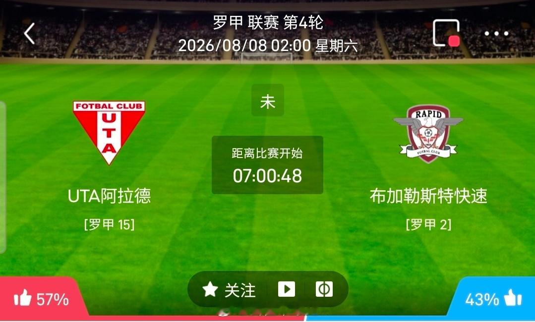 【北单】周五23罗甲方向：阿拉德联队vs布加勒斯特快速罗甲：阿拉德联队VS布加勒