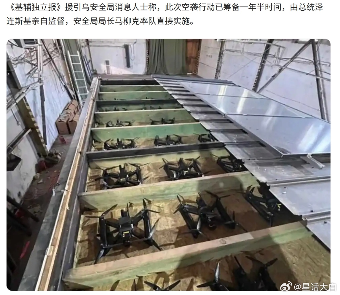乌克兰方面在一年半的时间里，秘密把这么多无人机和炸药，通过各种方式渗透进俄罗斯内
