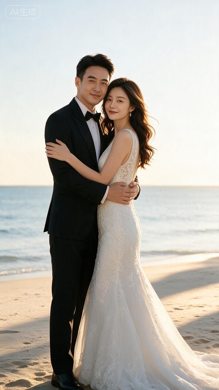 海边婚纱照