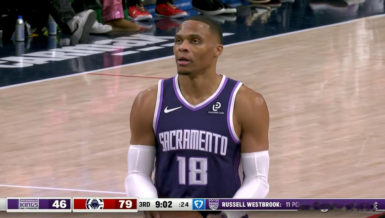 国王老将威斯布鲁克真是独木难支！今天国王在客场以90：131惨败于快船，吞下了一