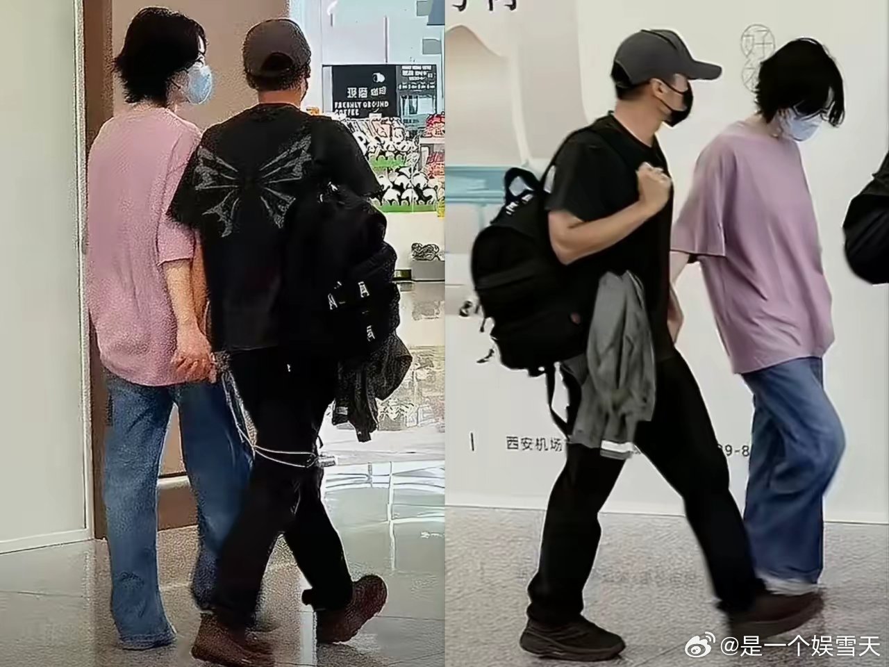 仔细看这张图，除了他俩是十指紧扣的，不知道大家有没有发现，其实谢霆锋的身高和王菲