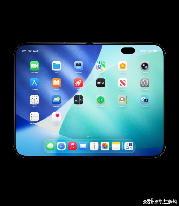 最新的iPhoneFold再曝渲染图来了，更美观，更精致，是个小胖墩！不出意外9