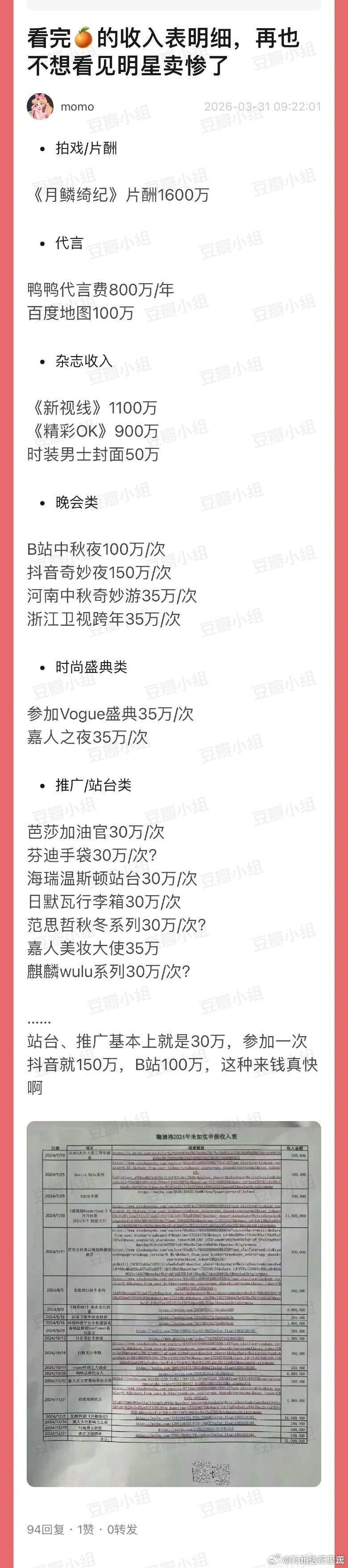 丝芭批露的鞠婧祎收入明细…这收入属于丝芭眼馋，老百姓无法共情的等级 