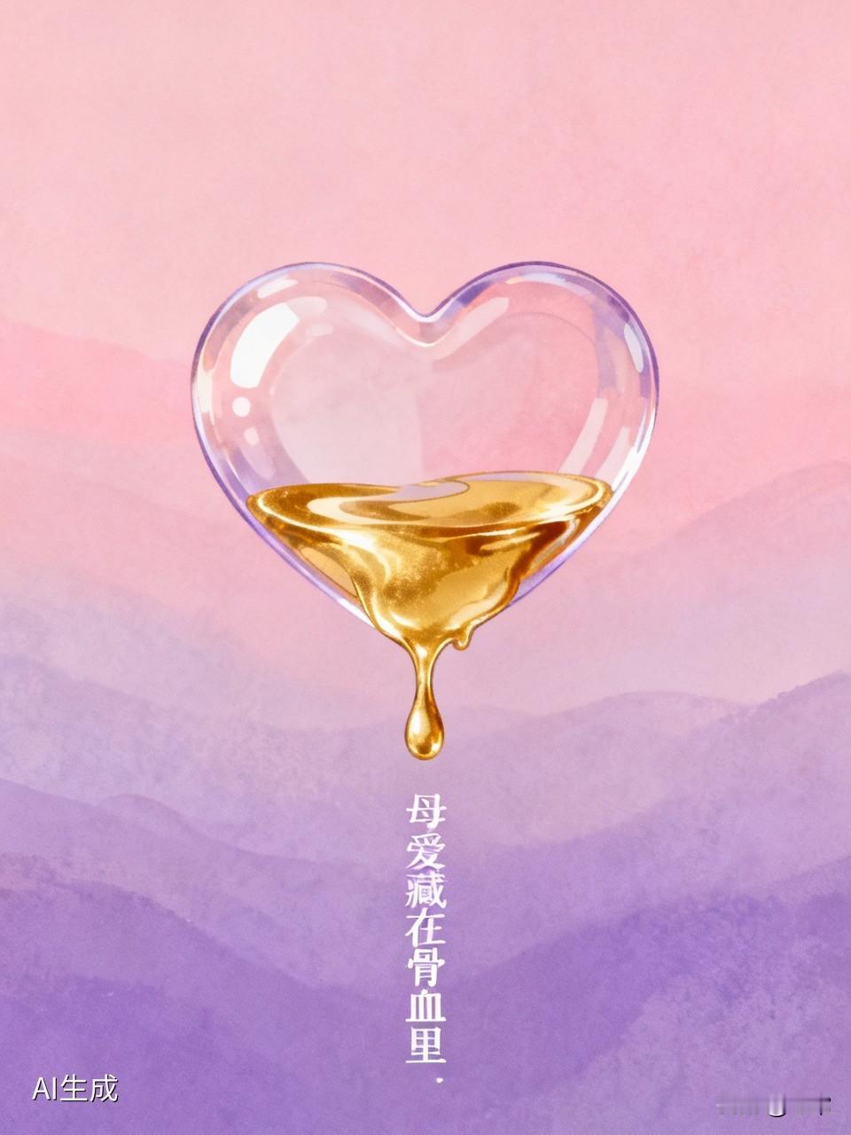母爱伟大，虽然不记得母亲的模样，但她给了你生命，一辈子都藏在你的骨血里，从未离开