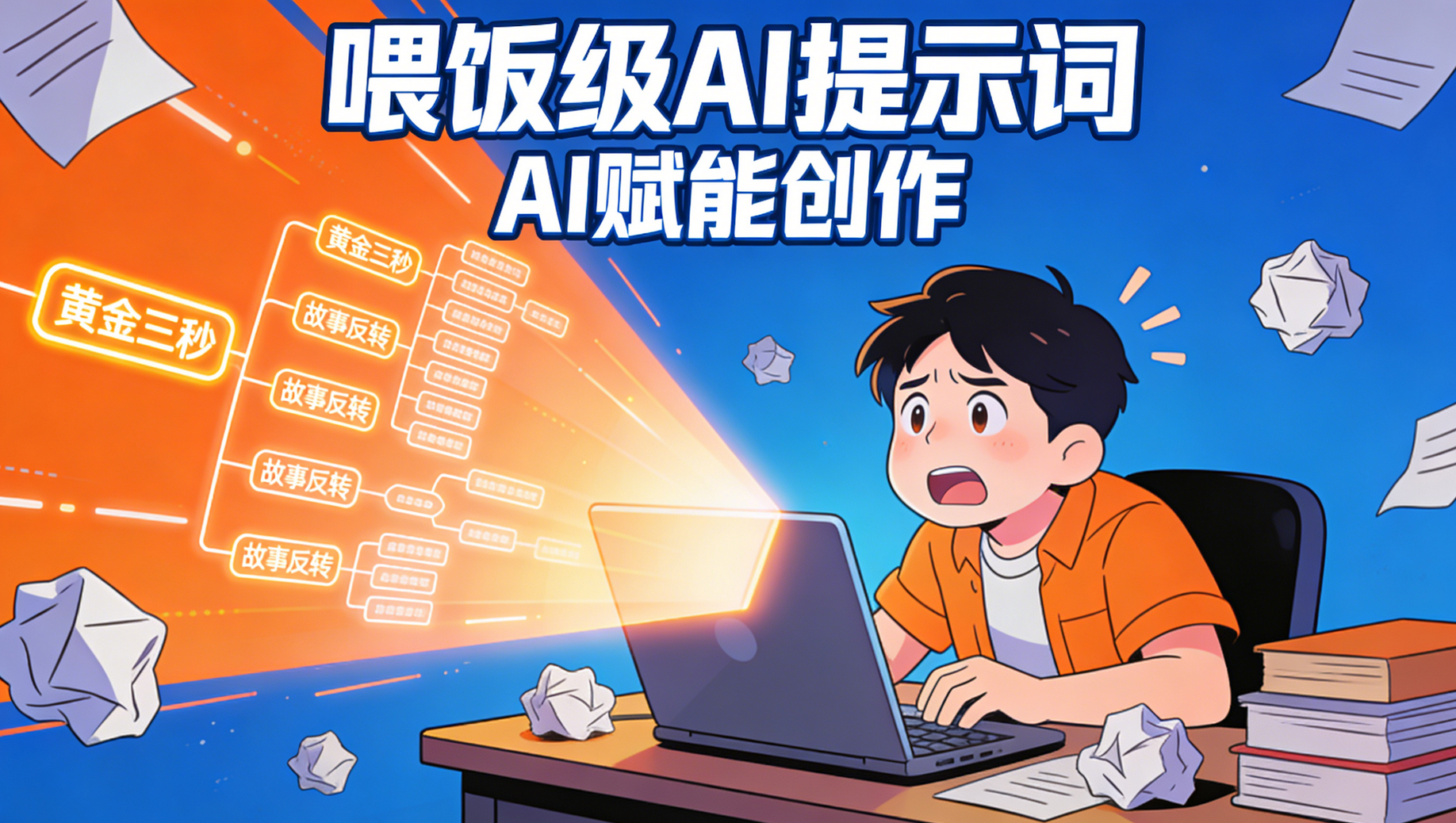 喂饭级AI提示词公开！帮短视频创作者写脚本大纲