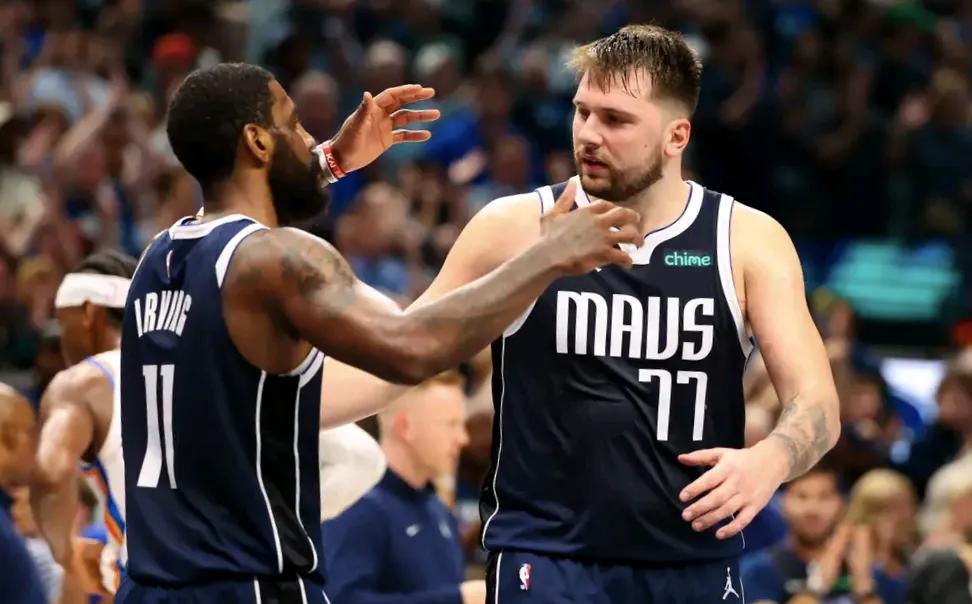 认真打球的欧文，加上东契奇，独行侠真有可能杀进总决赛了。
第一，独行侠客场战胜森