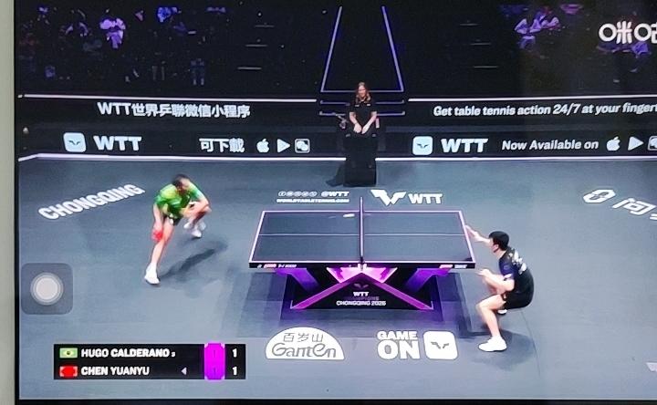 陈垣宇 2-3 雨果·卡尔德拉诺
半个月内的陈垣宇个雨果卡尔德拉诺的二番战，重庆