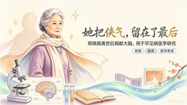 《郑佩佩离世后，把大脑捐给了医学研究》