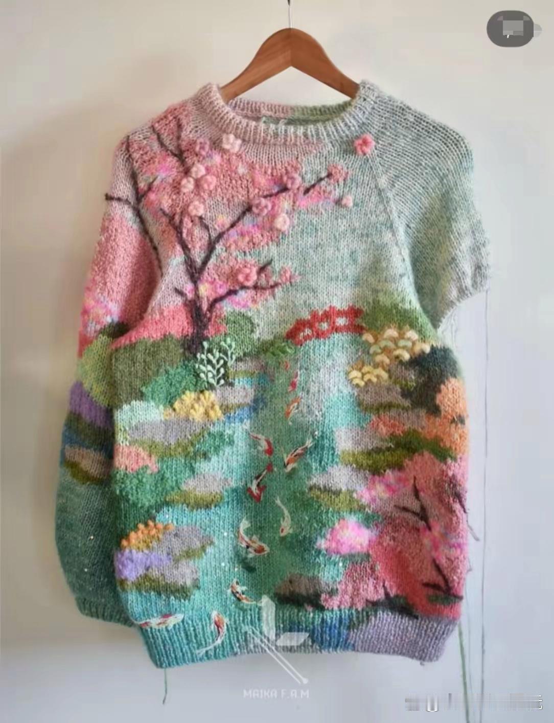 仔细看看，这件毛衣堪称艺术品！ 