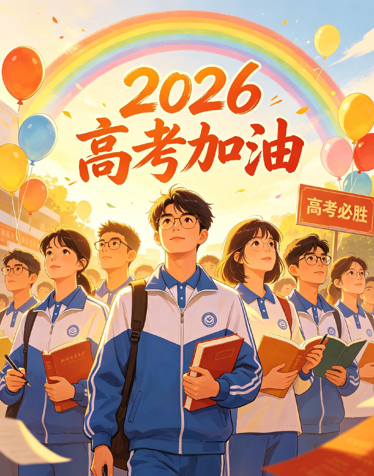 有孩子的家长看过来
我们一人一句
给我们2026年的学子们
送上一句祝福

1.