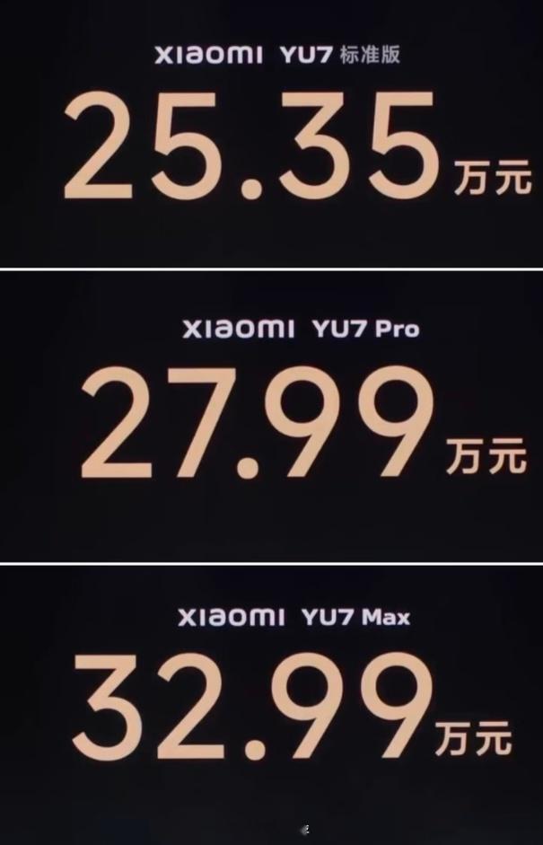 雷军回应小米YU7GT定价雷军说了，小米YU7 GT价格肯定有点小贵，具体价格发